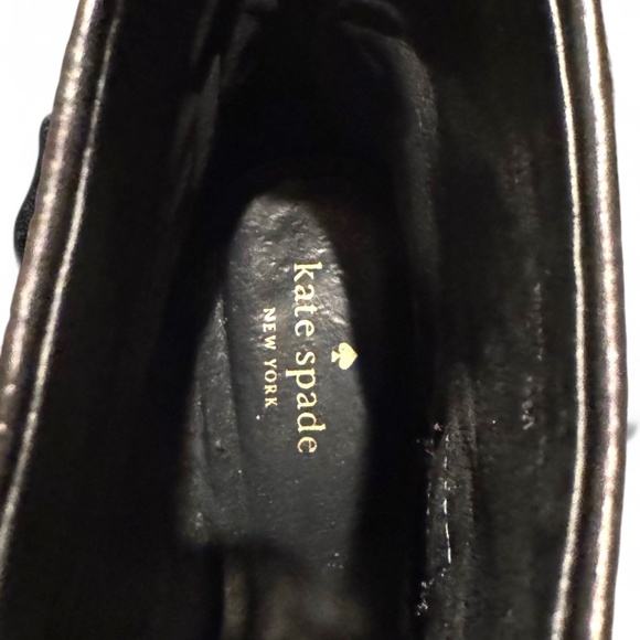 Kate Spade New York Black Leather Ankle Boots – Bow Detail – Size 9 - Picture 7 of 8